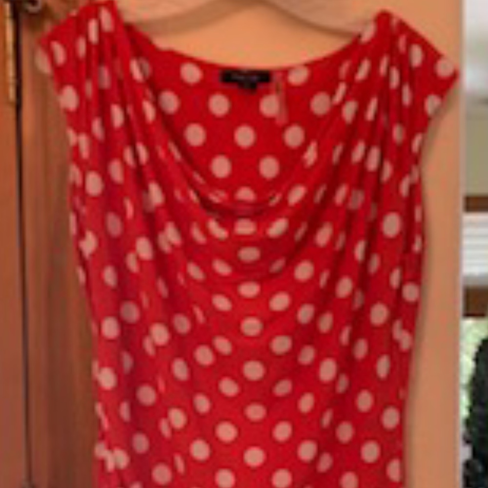 Red and White Party Dress